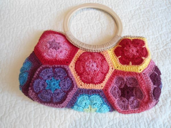 bolsa colorida flower african